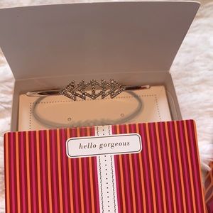 Pave triangle cuff - Rose gold